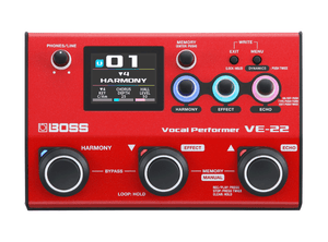 BOSS VE-22 | Processador Multiefeitos para Voz e Preamp de Microfone Profissional