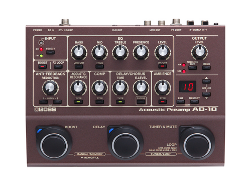 BOSS AD-10 | Pré-amplificador de Violão