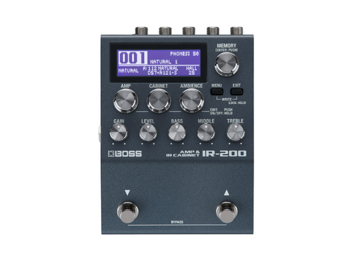 BOSS IR-200 | Pedal Simulador de Amp e Gabinete com Impulse Response