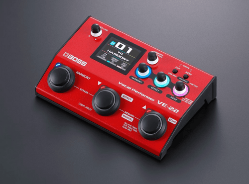 BOSS VE-22 | Processador Multiefeitos para Voz e Preamp de Microfone Profissional