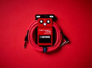 BOSS BIC-10A-RD | Cabo para Instrumento P10 x P10 em L de 3 Metros na Cor Vermelho