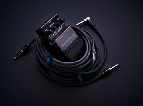 BOSS BIC-10A-BK | Cabo para Instrumento P10 x P10 em L de 3 Metros na Cor Preta