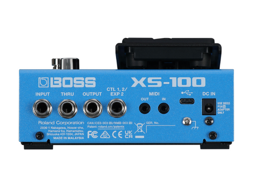BOSS XS-100 Poly Shifter | Pedal com Efeito de Mudança de Tom, Oitavas e Pedal de Expressão