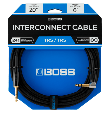 BOSS BCC-20-TRA | Cabo P10 TRS reto x P10 TRS em L