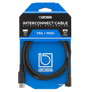BOSS BMIDI-5-35 | Cabo MIDI P2 em L x DIN 5 Pinos de 1,5 metros
