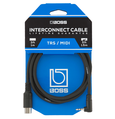 BOSS BMIDI-5-35 | Cabo MIDI P2 em L x DIN 5 Pinos de 1,5 metros