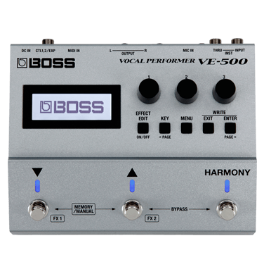 BOSS VE-500 | Processador Multiefeitos Vocal Performer
