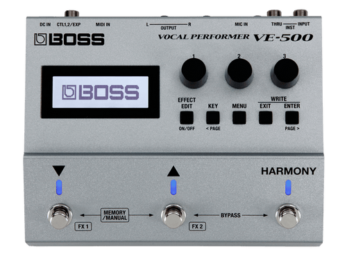 BOSS VE-500 | Processador Multiefeitos Vocal Performer